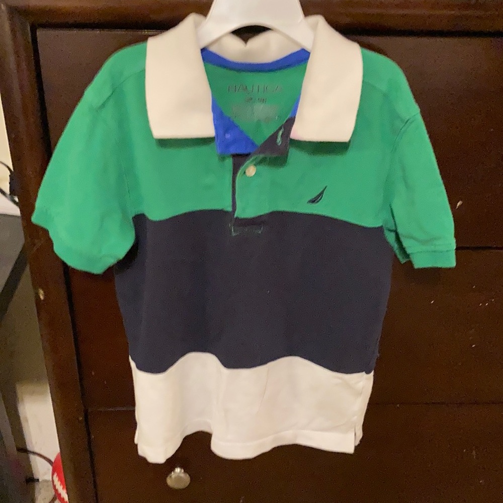Nautica boys small 8 casual polo shirt in good shape.